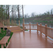 Decking extérieur de WPC de projet pour le plancher de promenade 145 * 30